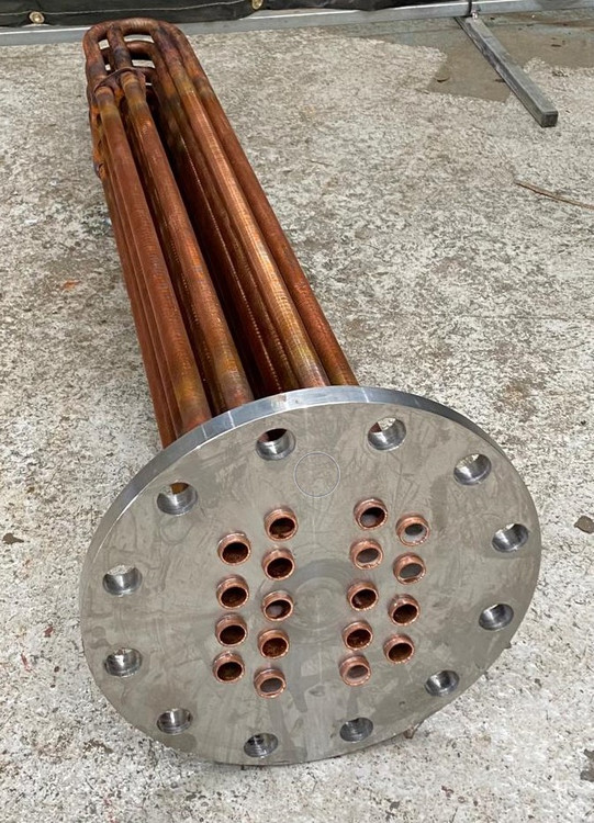 مبدل حرارتی مسی 54 فوت 120کیلوات